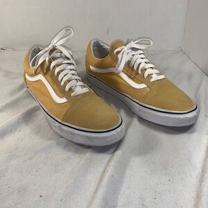 Vans Men's Old Skool ‘Ochre’ Mustard and White Sneakers